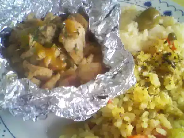 Receita Frango em papelotes ao molho de mel e mostarda