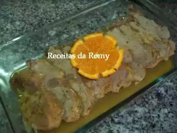 Receita Carne de porco com molho de laranja