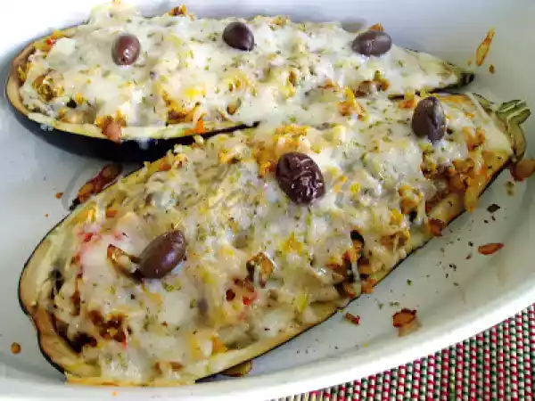 Receita Beringelas recheadas