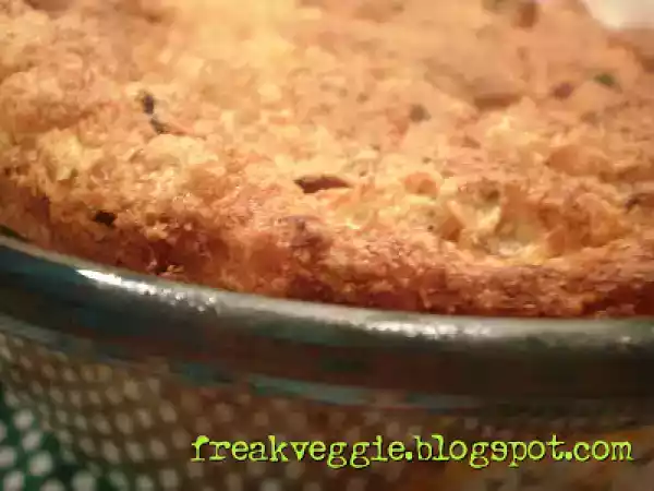 Receita Suflê de atum com alho francês