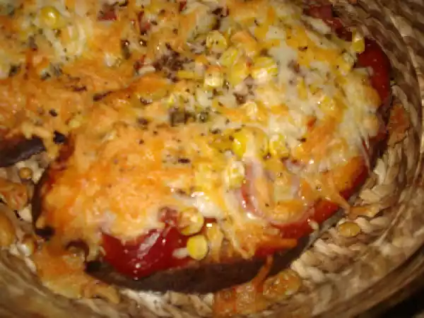 Receita Pizza em pão de centeio...