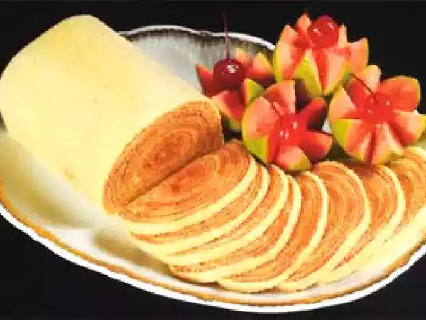Receita Bolo de rolo no café da manhã