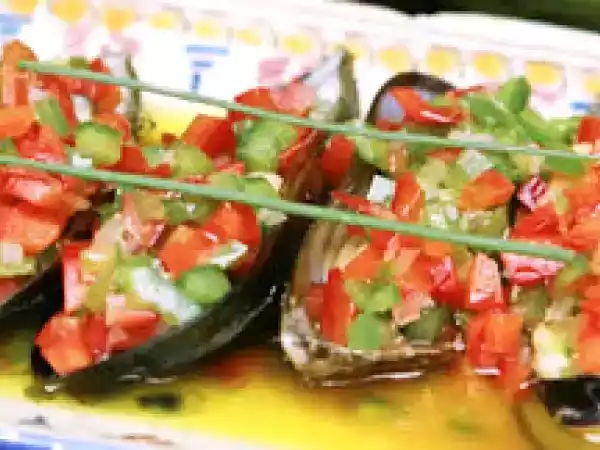 Receita Mexilhões ao vinagrete