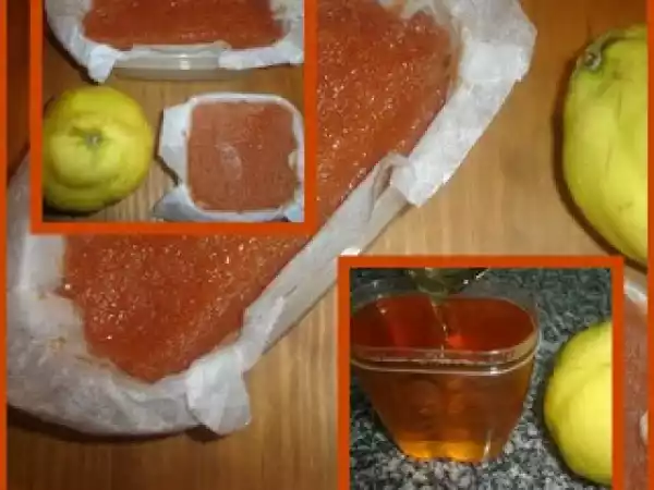 Receita Marmelada e geleia de marmelos ( versão com casca)
