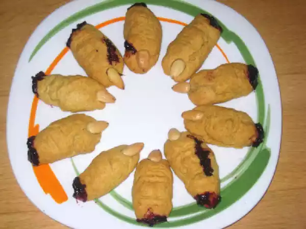 Receita Dedos de bruxa