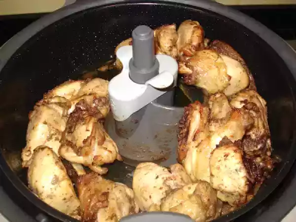 Receita Frango frito na actifry acompanhado com arroz primavera ...