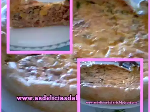 Receita Quiche de fiambre e milho