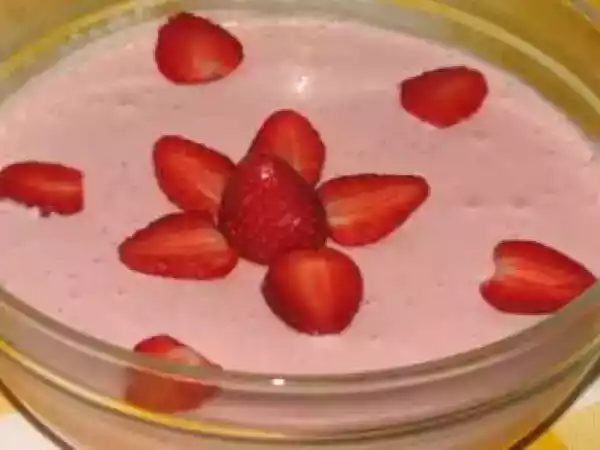 Receita Mousse de morango