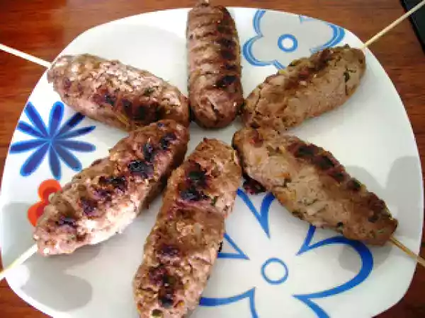 Receita Kafta no espeto
