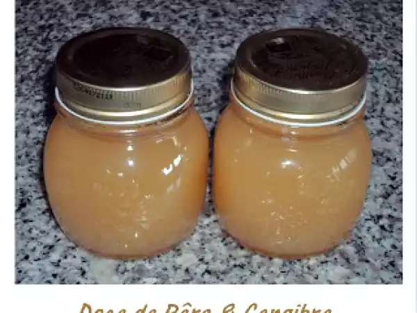 Receita Doce de pêra & gengibre