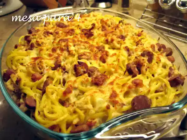 Receita Massa fresca gratinada