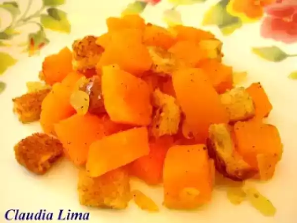 Receita Crisp de abóbora