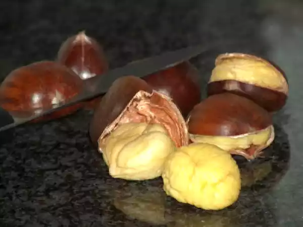 Receita Castanhas assadas no microondas