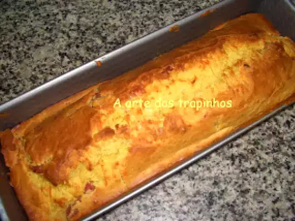 Receita Bolo de bacon