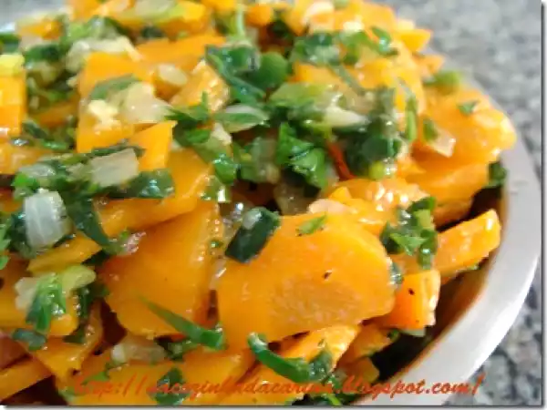 Receita Cenoura refogada