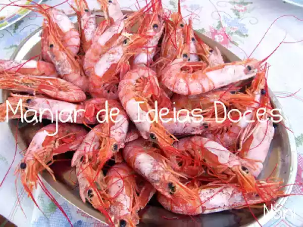 Receita Camarão cozido