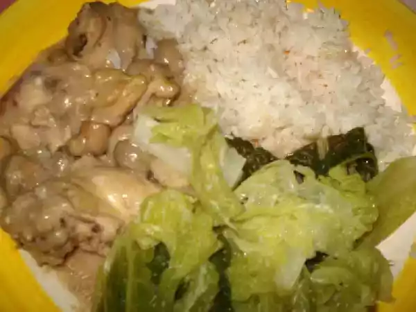 Receita Frango com cogumelos e sopa dos mesmos...