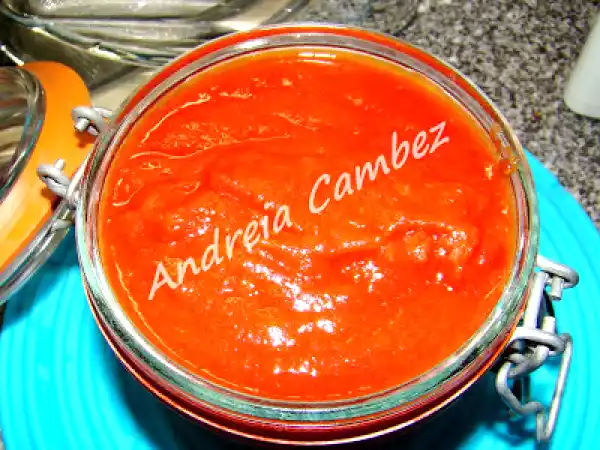 Receita Bimby - polpa de tomate refogada