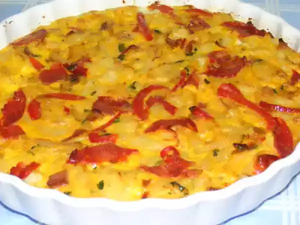 Receita Tortilha de bacalhau