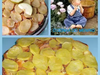 Receita Galette de bacalhau com batata e maçã