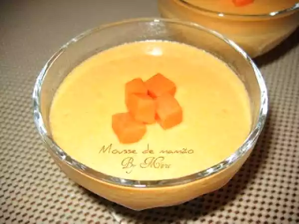 Receita Mousse de mamão