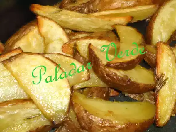 Receita Batatas fritas no forno - vegano