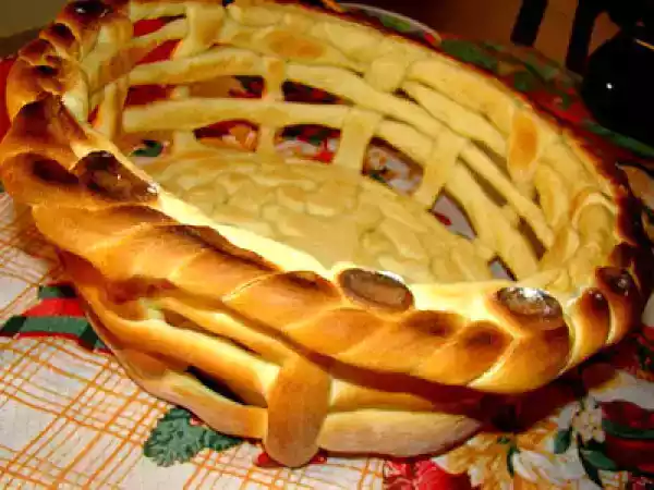 Receita Cesta feita de massa de pão para decoração (sara)