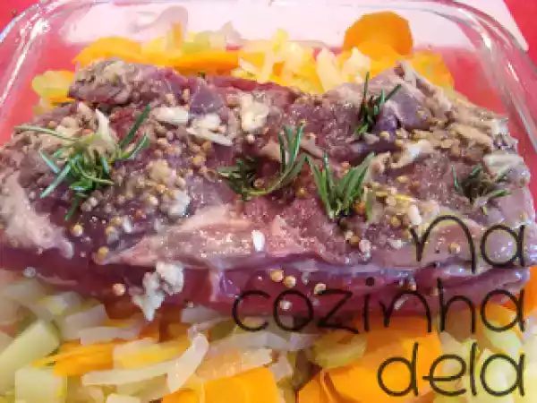 Receita Costela bovina com mirepoix