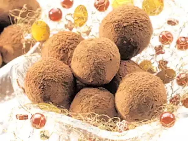 Receita Trufas de chocolate com vinho do porto