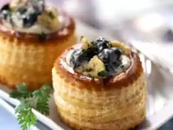 Receita Vol-au-vent de atum e salmão
