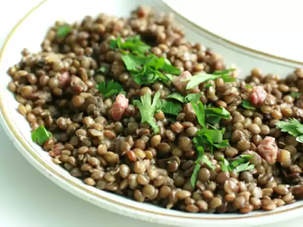 Receita Salada de lentilha