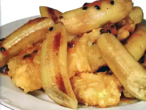 Receita Filetes de peixe-espada com banana