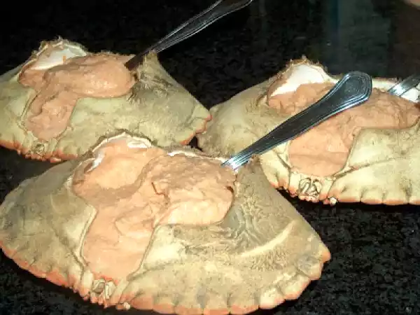 Receita Sapateira recheada / patê de sapateira