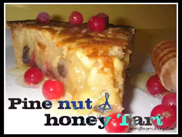Receita Tarte de pinhões & mel