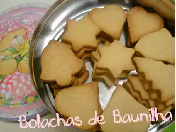 Receita Bolachas de baunilha