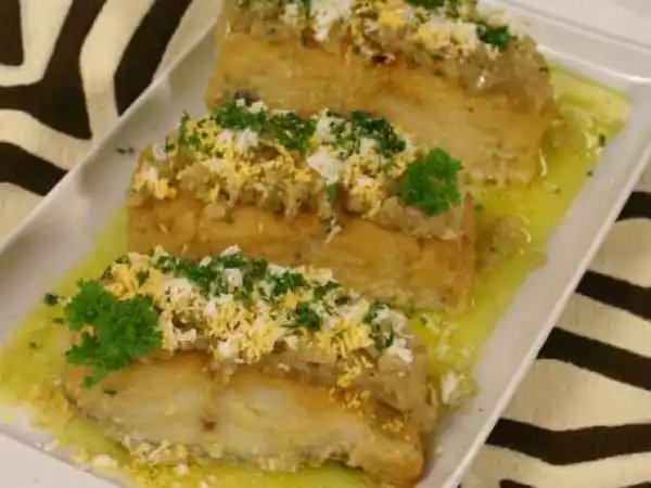 Receita Bacalhau tostado
