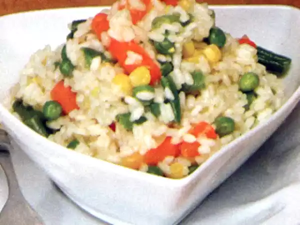 Receita Risotto de macedónia de legumes