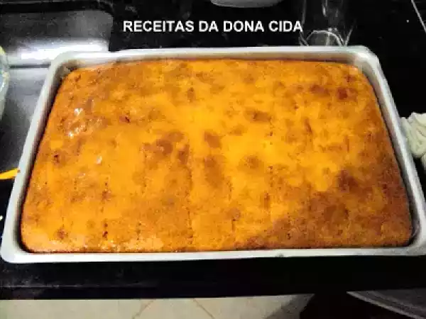 Receita Bolo esponja de maracujá
