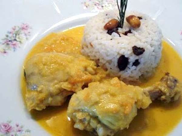 Receita Frango de caril