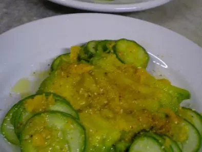 Receita Salada de abacate grelhado com pepinos