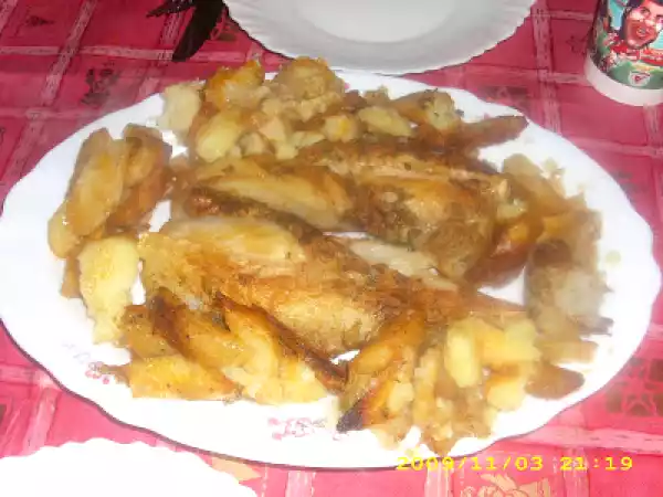 Receita Tamboril no forno...