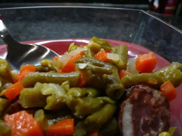 Receita E a acompanhar: feijão-verde estufado