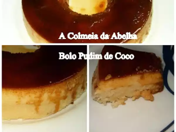 Receita Bolo pudim de coco
