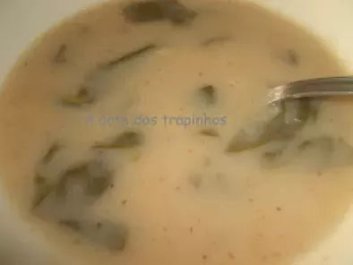 Receita Sopa de feijão frade com agrião