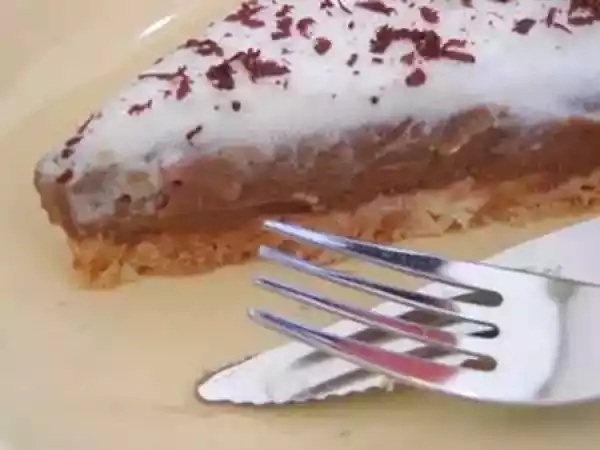 Receita Tarte de chocolate e natas