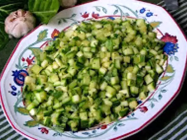 Receita Abobrinha simples (vegana)