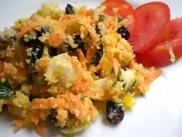 Receita Farofa fria de cenoura com amaranto