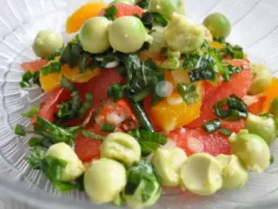 Receita Salada de lavagante com citrinos e abacate