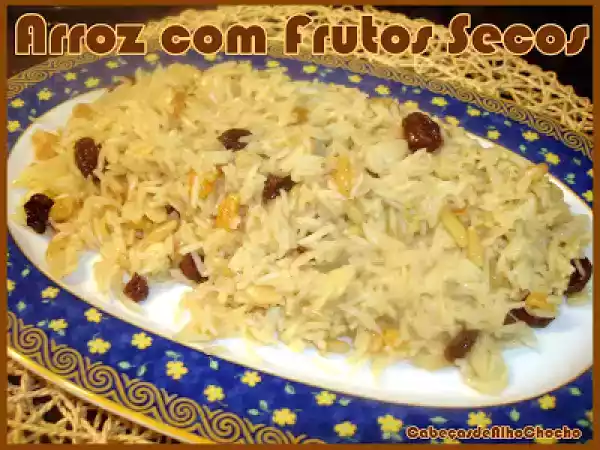 Receita Arroz com frutos secos