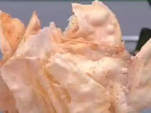 Receita Lascas de polvilho (ovo-lacto)